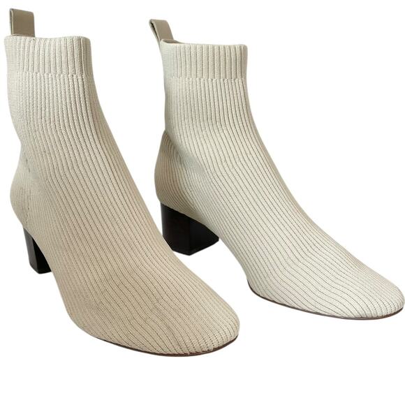 Everlane The Glove Boot ReKnit Ankle Heel Chelsea Pull on Sock Bootie Size 8.5 - Picture 1 of 10